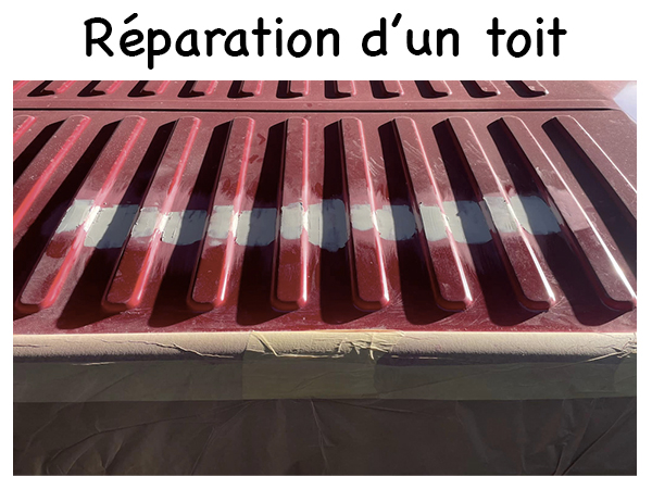 Photo de la réparation d'un toit de van - étape 3