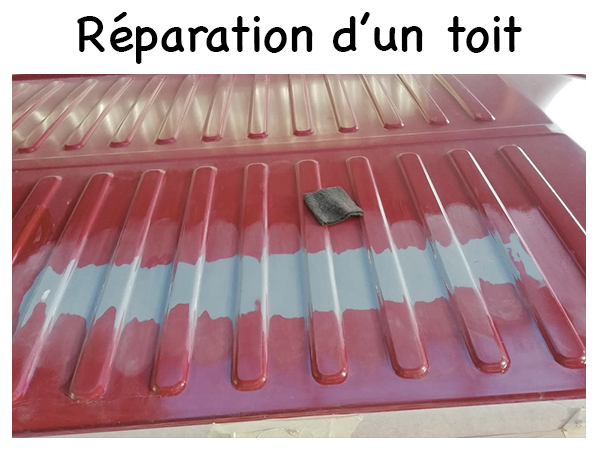 Photo de la réparation d'un toit de van - étape 4