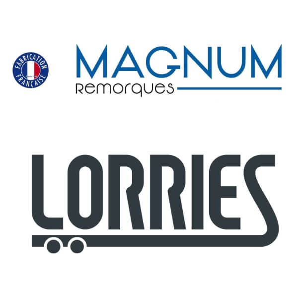 Logos des fournisseurs de remorques : Magnum remorques et Lorries